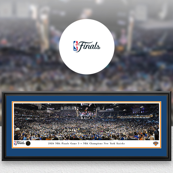 NBA Finals Panoramic Posters and Fan Cave Decor