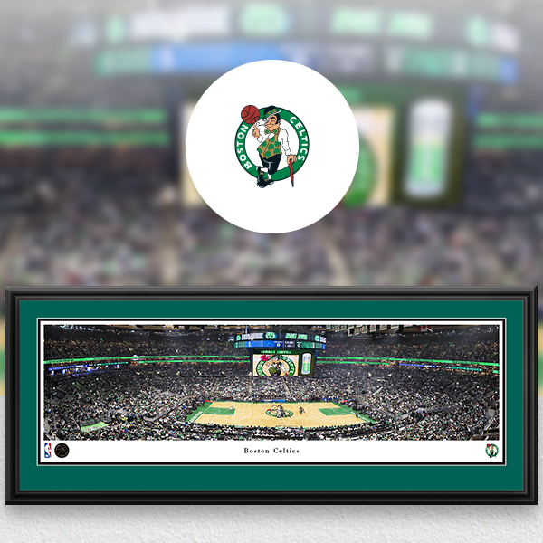 Boston Celtics Panoramic Posters and Fan Cave Decor
