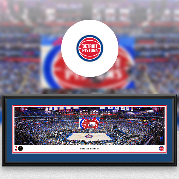 Detroit Pistons Panoramic Posters and Fan Cave Decor