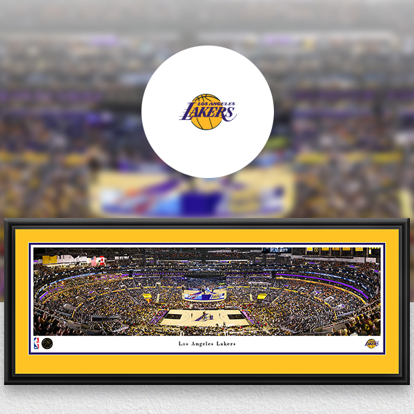 Los Angeles Lakers Panoramic Posters and Fan Cave Decor