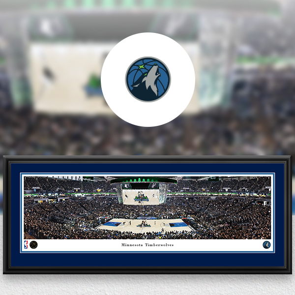 Minnesota Timberwolves Panoramic Posters and Fan Cave Decor