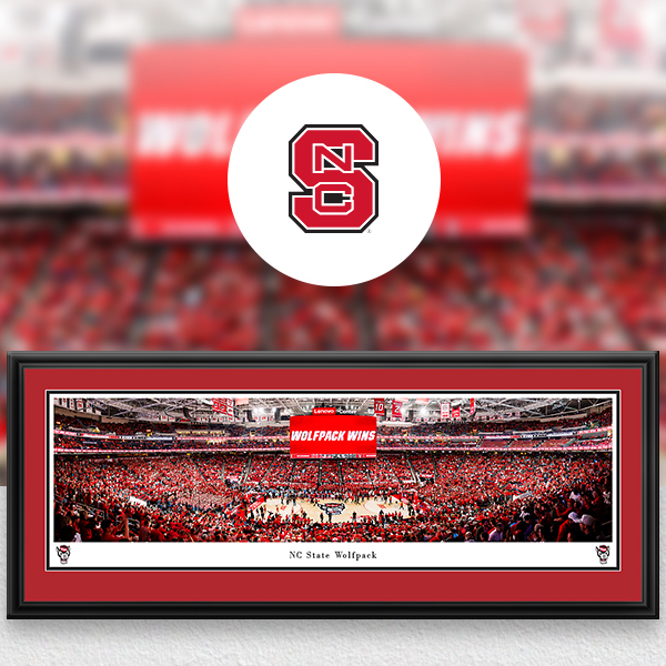 NC State Wolfpack Panoramic Posters and Fan Cave Decor