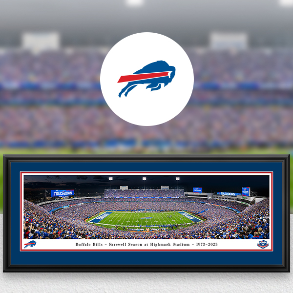 Buffalo Bills Panoramic Posters and Fan Cave Decor
