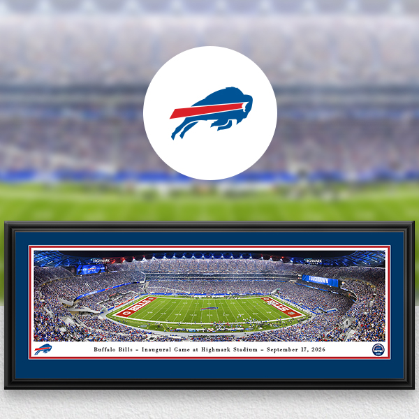 Buffalo Bills Panoramic Posters and Fan Cave Decor