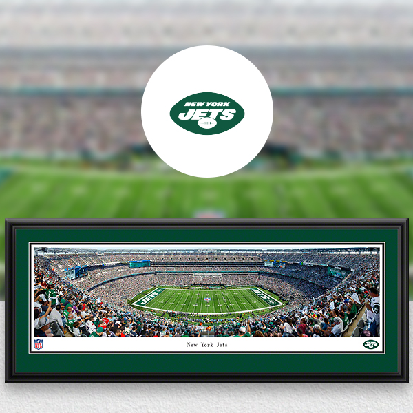 : MetLife Stadium, Home of the New York Jets - 44x18-inch Double  Mat, Deluxe Framed Picture by Blakeway Panoramas : Sports & Outdoors