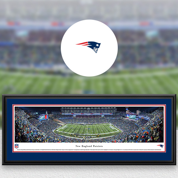 New England Patriots NFL Panoramic Posters - Fan Cave Decor