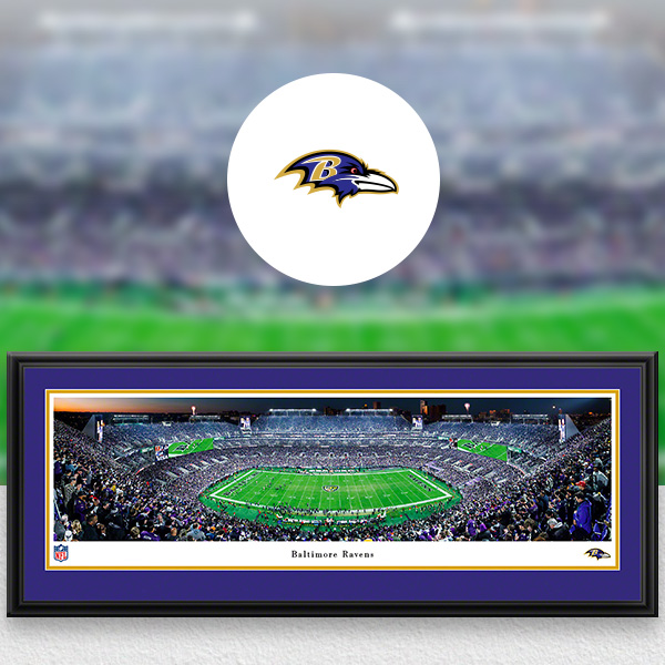 Baltimore Ravens Panoramic Posters and Fan Cave Decor