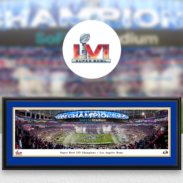 NFL Super Bowl Panoramic Posters and Fan Cave Decor