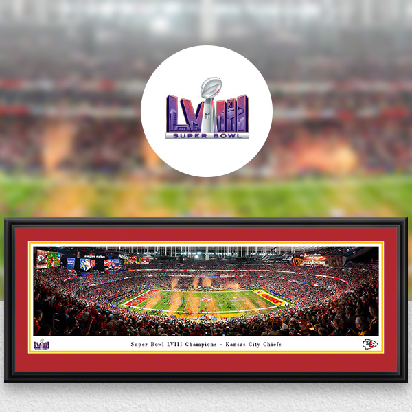 NFL Super Bowl Panoramic Posters and Fan Cave Decor