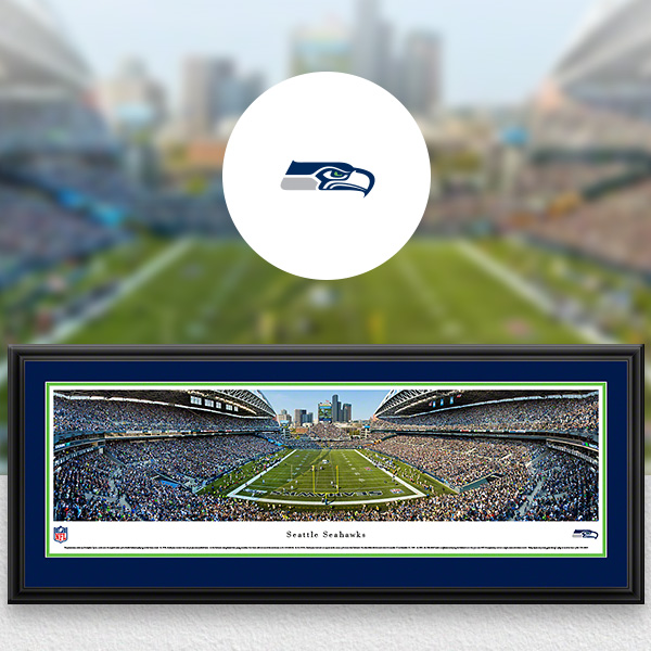 Seattle Seahawks Panoramic Posters and Fan Cave Decor