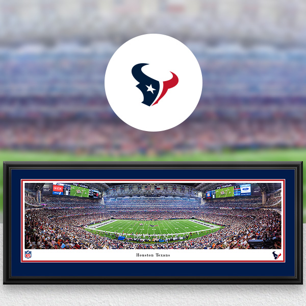 Houston Texans Panoramic Posters and Fan Cave Decor