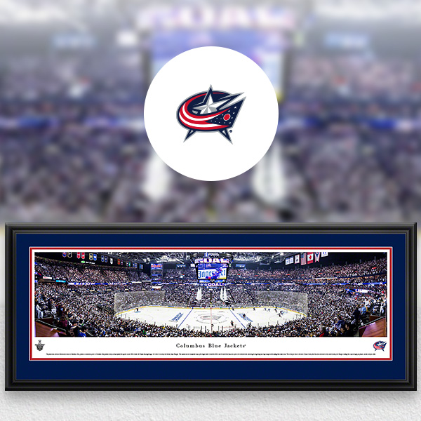 Columbus Blue Jackets Panoramic Posters and Fan Cave Decor