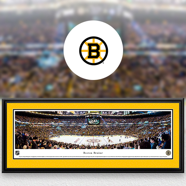 NHL Boston Bruins Panoramic Posters and Fan Cave Decor