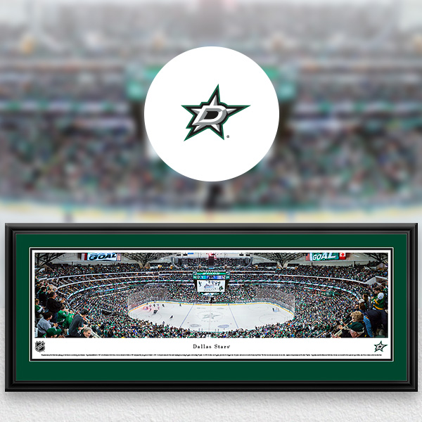 Dallas Stars Panoramic Posters and Fan Cave Decor