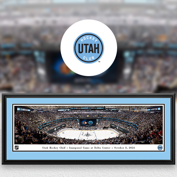 Utah Hockey Club Panoramic Posters and Fan Cave Decor