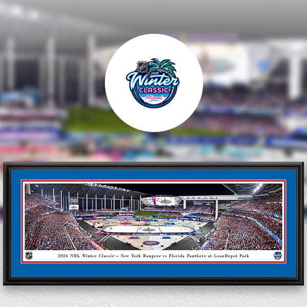 NHL Winter Classic Panoramic Posters and Fan Cave Decor