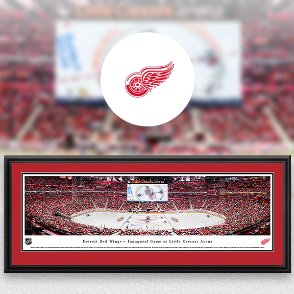 Detroit Red Wings Panoramic Posters and Fan Cave Decor