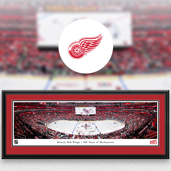 Detroit Red Wings Panoramic Posters and Fan Cave Decor