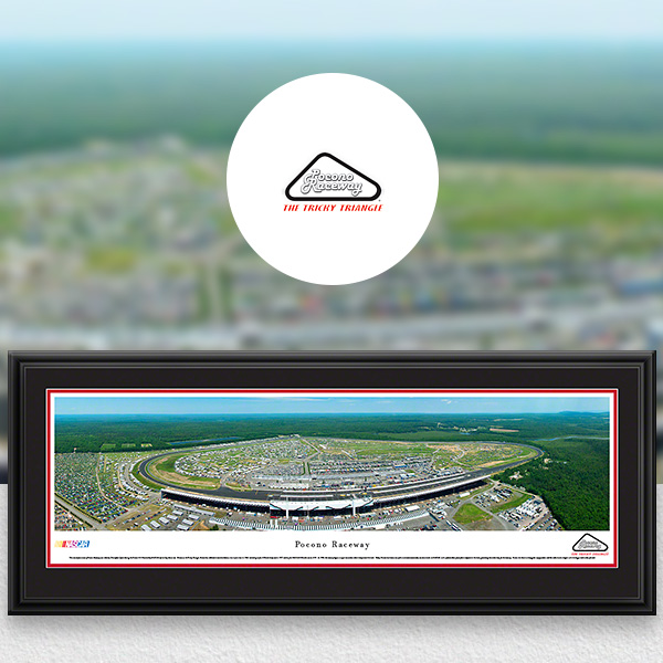 Pocono Raceway NASCAR Panoramic Posters and Fan Cave Decor