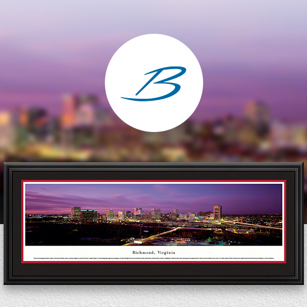 Richmond, VA City Skyline Panoramic Wall Art