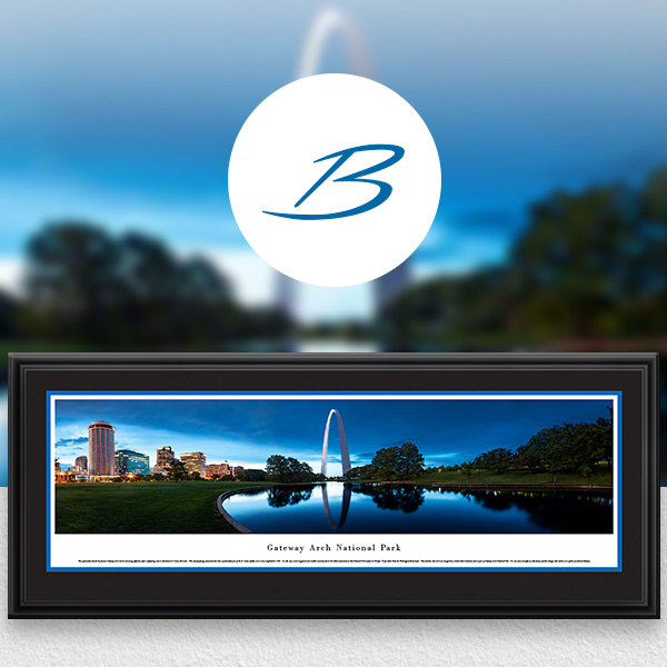 St. Louis, MO City Skyline Panoramic Wall Art