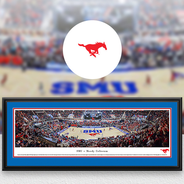 SMU Mustangs Panoramic Posters and Fan Cave Decor