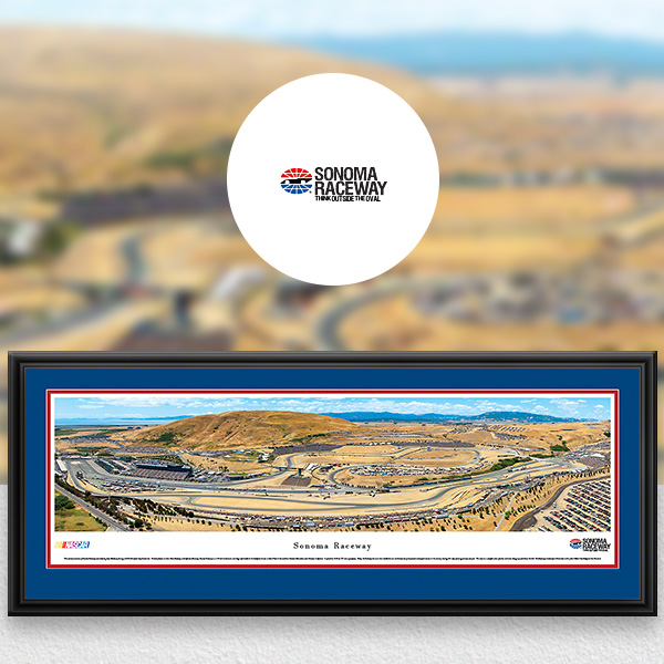 Sonoma Raceway NASCAR Panoramic Posters and Fan Cave Decor