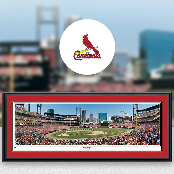 St. Louis Cardinals MLB Baseball Framed Panoramic Fan Cave Decor