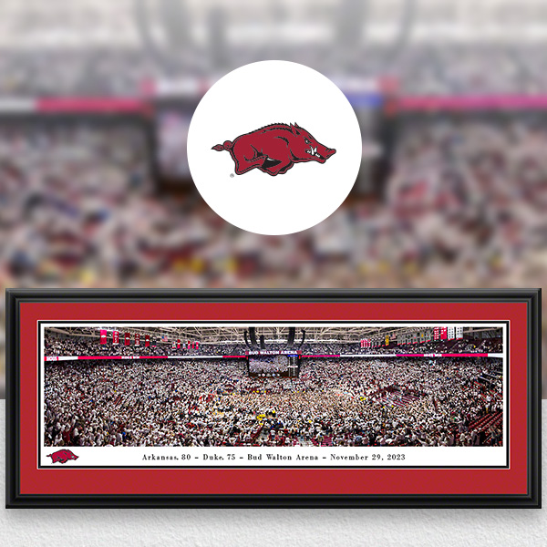 Arkansas Razorbacks Panoramic Posters and Fan Cave Decor