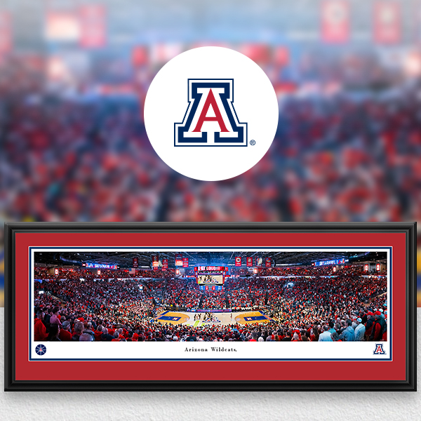Arizona Wildcats Panoramic Posters and Fan Cave Decor