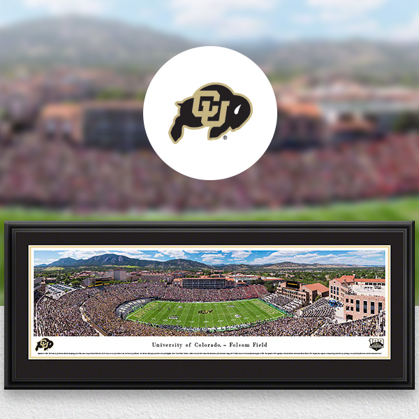 Colorado Buffaloes Panoramic Posters and Fan Cave Decor