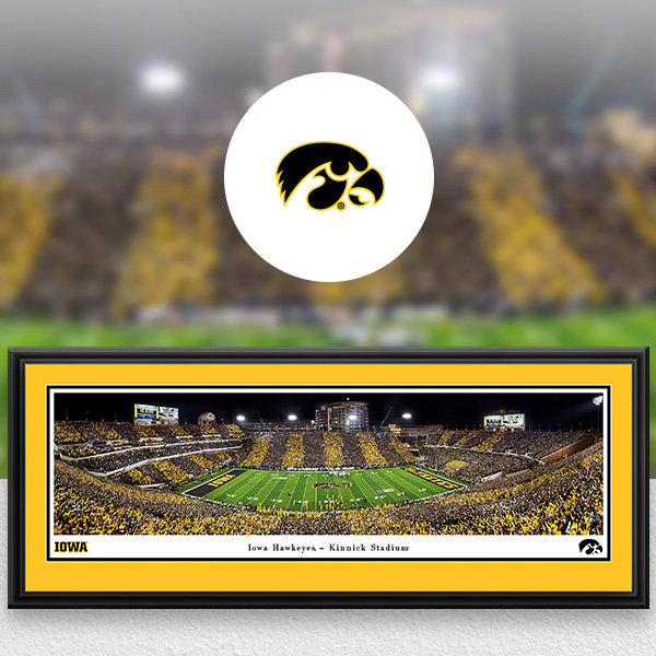 Iowa Hawkeyes Panoramic Posters and Fan Cave Decor