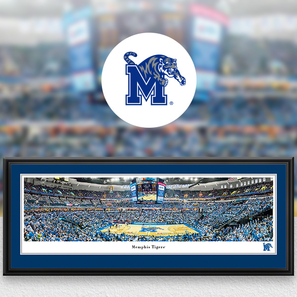 Memphis Tigers Panoramic Posters and Fan Cave Decor