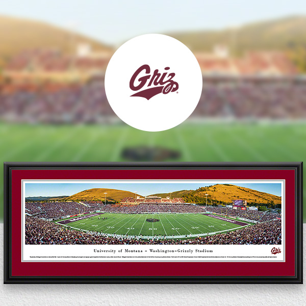 Montana Grizzlies Panoramic Posters and Fan Cave Decor