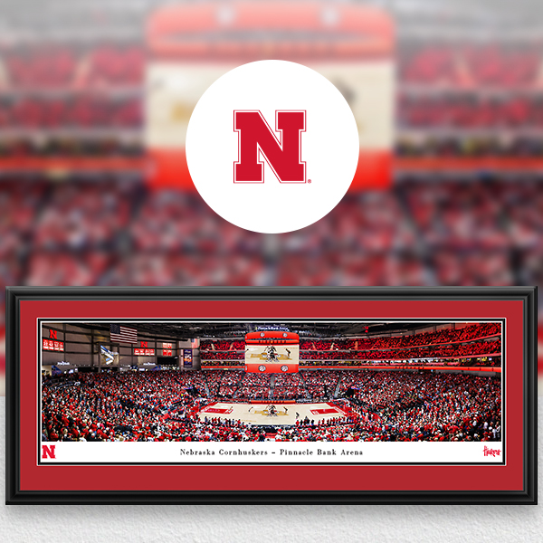 Nebraska Huskers Panoramic Posters and Fan Cave Decor