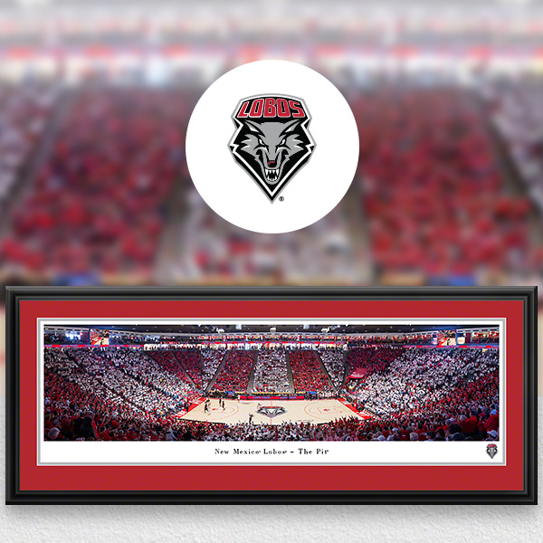 New Mexico Lobos Panoramic Posters and Fan Cave Decor