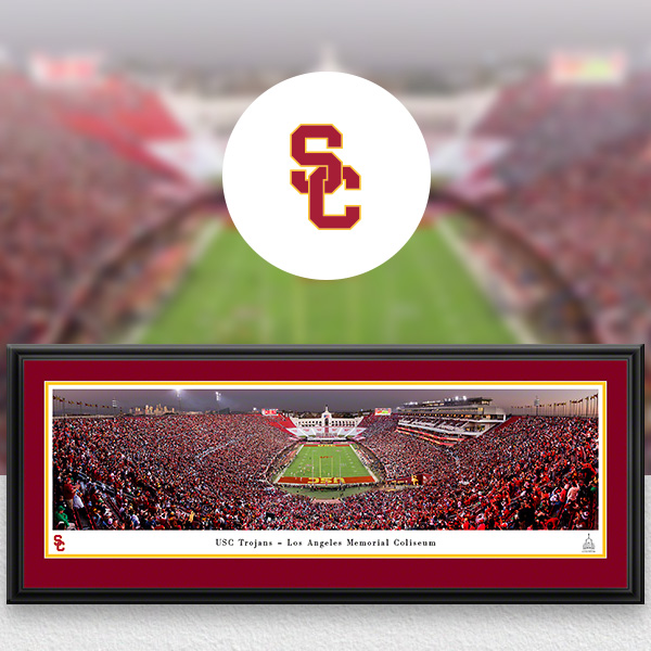 USC Trojans Panoramic Posters and Fan Cave Decor