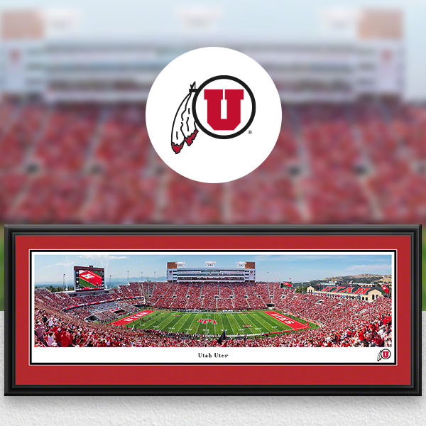 Utah Utes Panoramic Posters and Fan Cave Decor