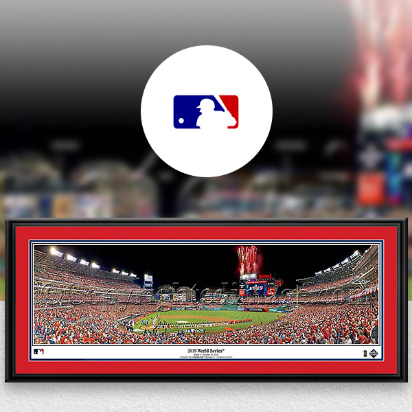 MLB Baseball Framed Panoramic Fan Cave Decor