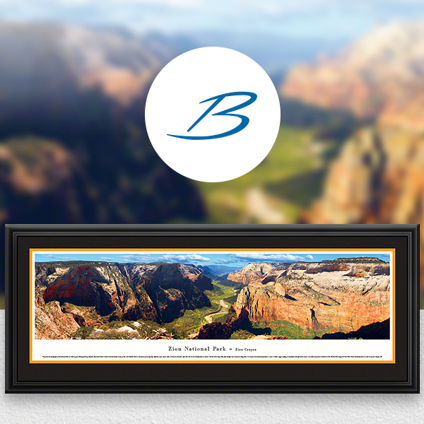 Zion National Park Scenic Landscape Panoramic Wall Art