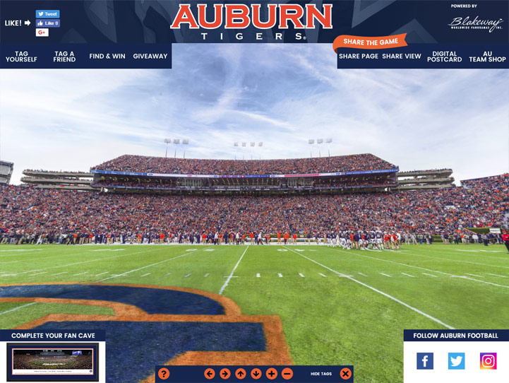 Auburn Tigers Gigapixel Fan Photo