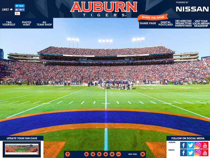 Auburn Tigers Gigapixel Fan Photo