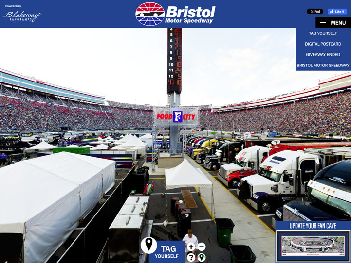 Bristol Motor Speedway 360° Gigapixel Fan Photo