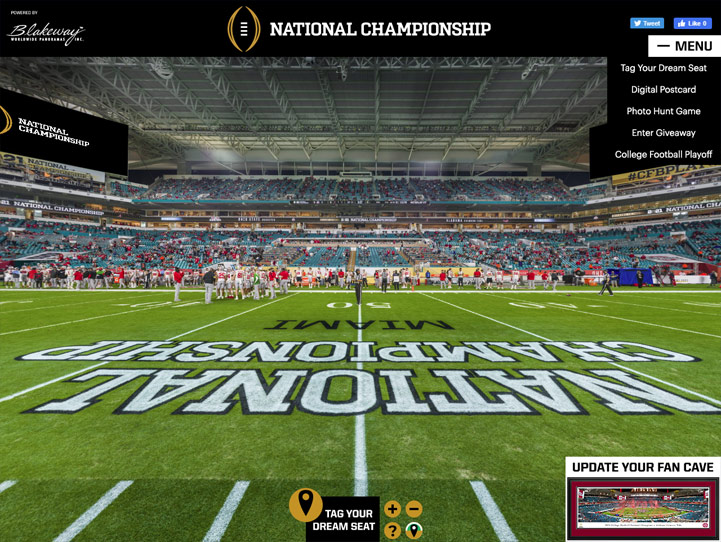 2021 CFB Playoff National Championship 360 Gigapixel Fan Photo