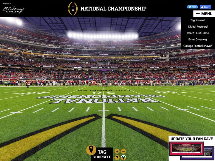 2023 College Football Playoff National Champions Panoramic Picture