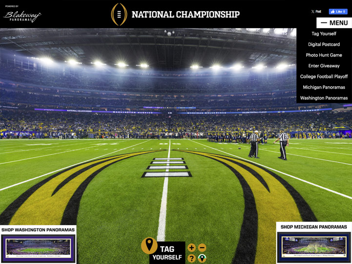 2024 CFP National Championship 360 Gigapixel Fan Photo