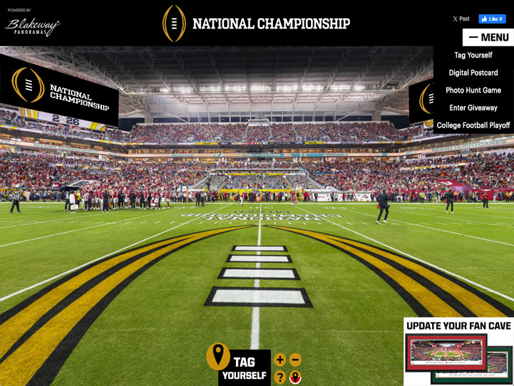 2026 CFP National Championship 360 Gigapixel Fan Photo