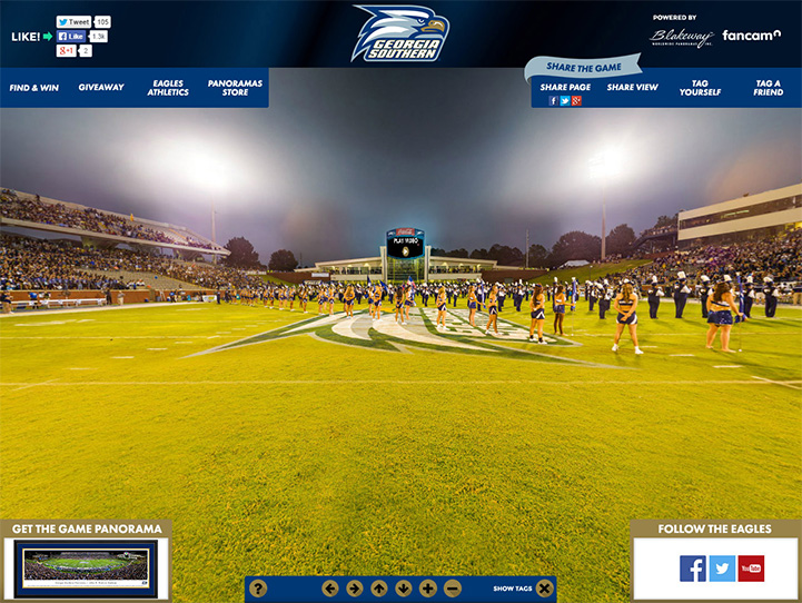 Georgia Southern Eagles Gigapixel Fan Photo