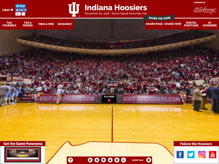 Indiana Hoosiers 360 Gigapixel Fan Photo