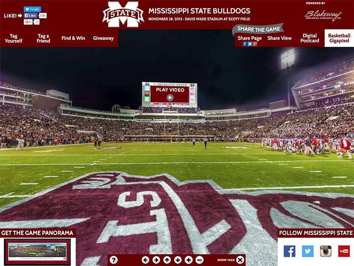 Mississippi State Bulldogs Gigapixel Fan Photo